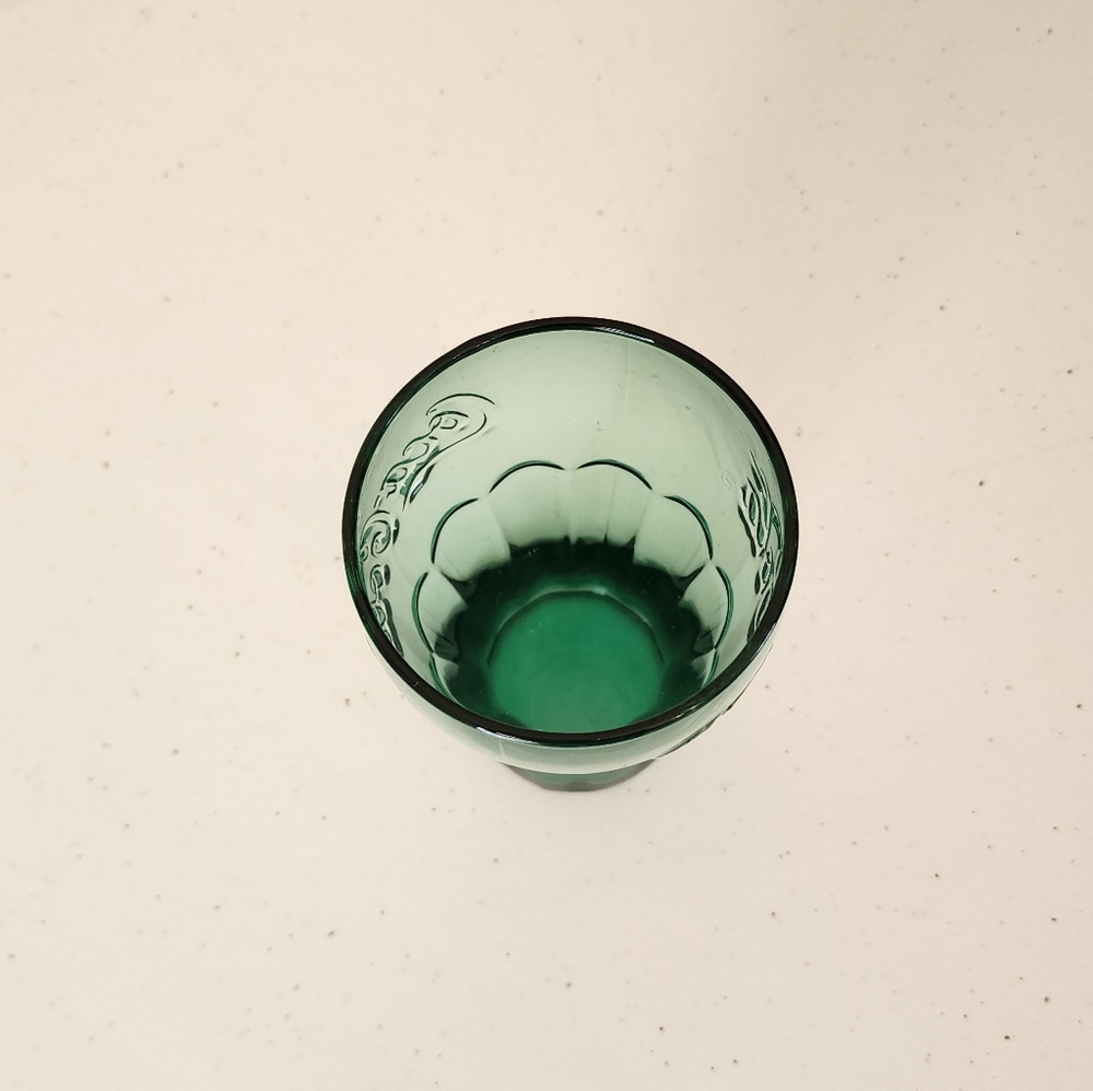 Vintage Green Coca-Cola Glass Cup Tumbler Retro Soda Glass - Picture 4 of 5